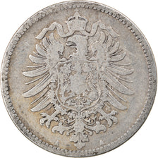 Coin, GERMANY - EMPIRE, Wilhelm I, Mark, 1875, Berlin, VF(20-25), Silver, KM:7