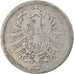 Coin, GERMANY - EMPIRE, Wilhelm I, Mark, 1875, Berlin, VF(20-25), Silver, KM:7