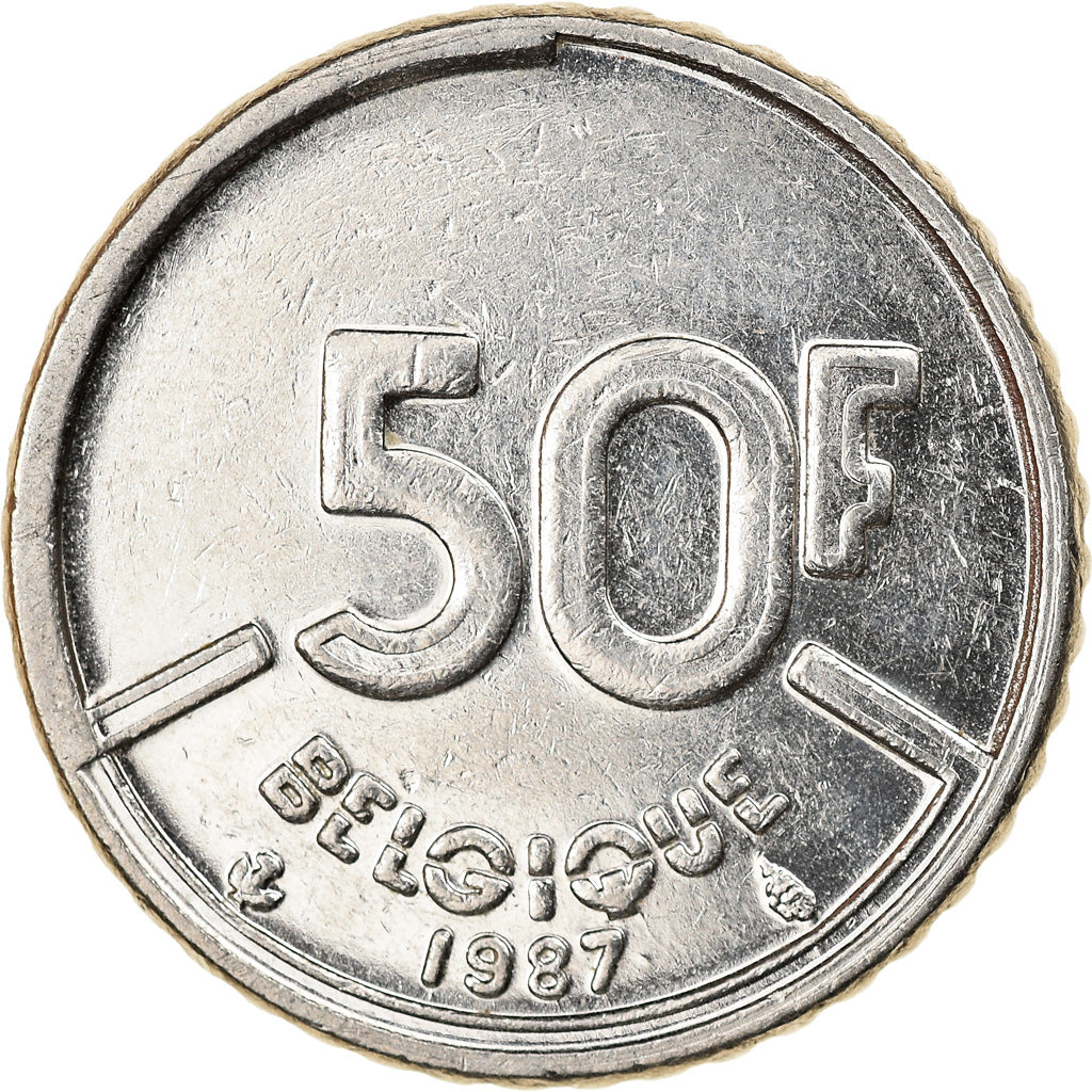 Moneta, Belgio, Baudouin I, 50 Francs, 50 Frank, 1989, Brussels, Belgium, SPL-