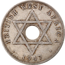 Moneda, ÁFRICA OCCIDENTAL BRITÁNICA, George VI, Penny, 1947, MBC, Cobre -