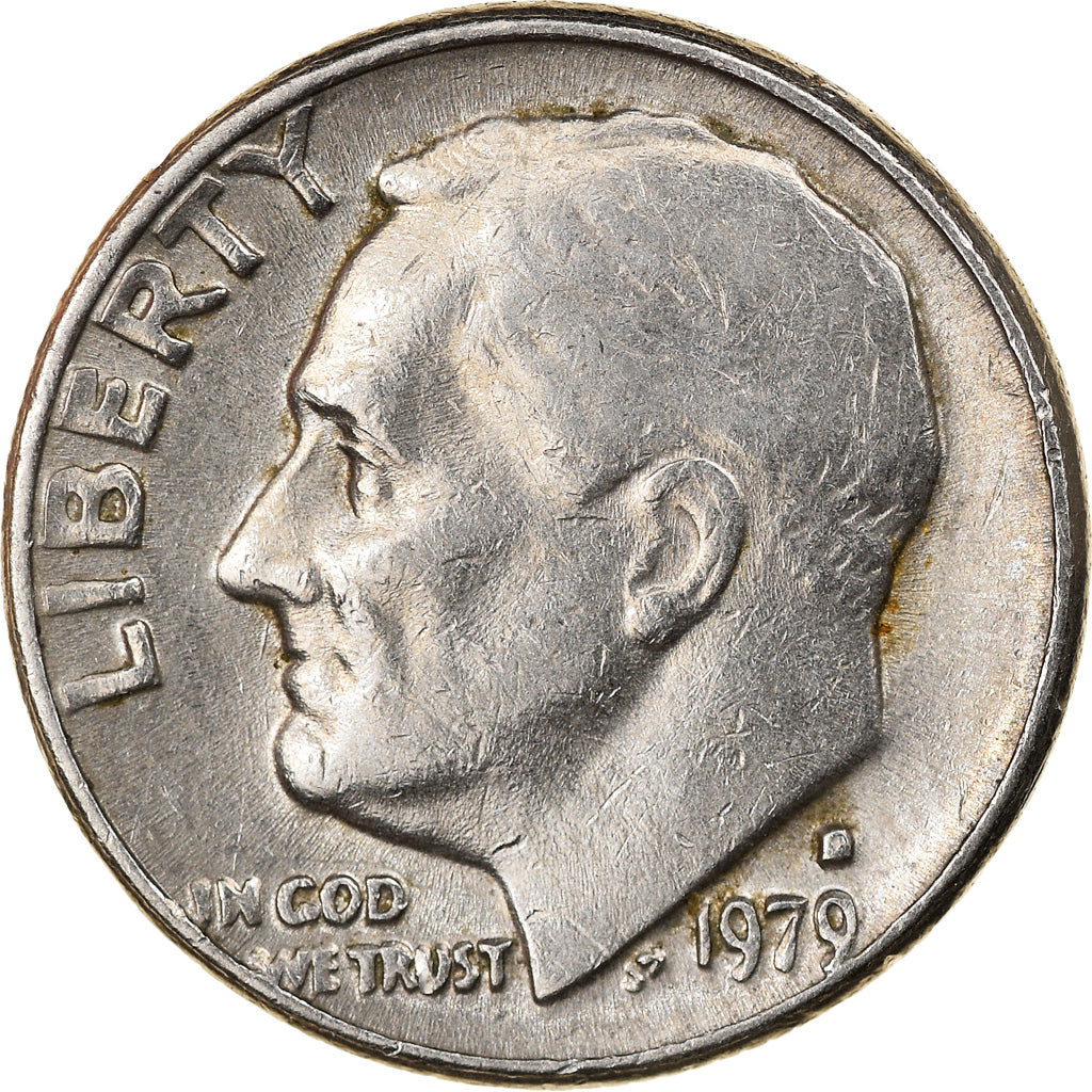 Monnaie, États-Unis, Roosevelt Dime, Dime, 1979, U.S. Mint, Denver, SUP