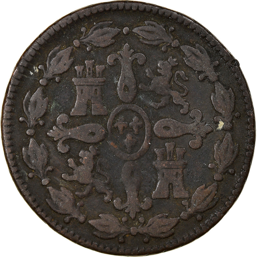 Moneda, España, Charles III, 4 maravedis, 1773, Segovia, BC+, Cobre, KM:407.2