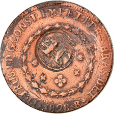 Moneda, Brasil, 40 Reis, 1828, Bahia, BC+, Cobre, KM:444.1