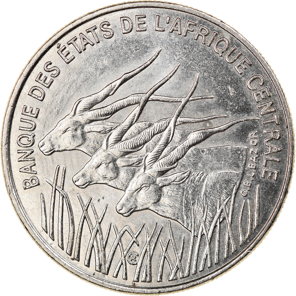 Monnaie, États de l'Afrique centrale, 100 Francs, 1998, Paris, SUP, Nickel