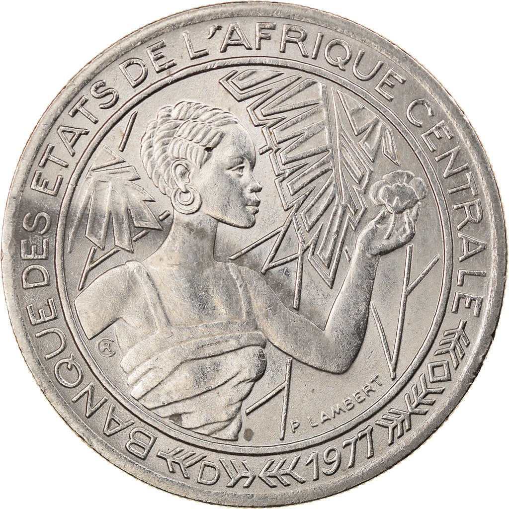 Moneta, Państwa Afryki Środkowej, 500 Francs, 1977, Paris, EF(40-45), Nikiel