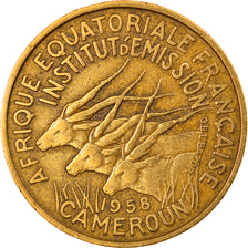 Moneta, Camerun, 25 Francs, 1958, Paris, BB, Alluminio-bronzo, KM:12