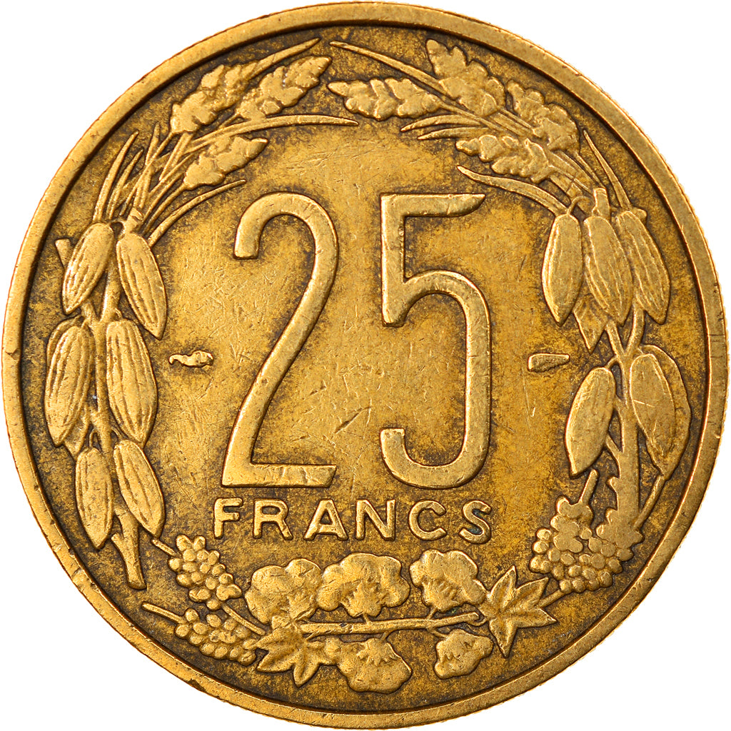 Moneta, Camerun, 25 Francs, 1958, Paris, BB, Alluminio-bronzo, KM:12