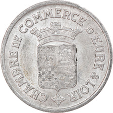 Moneta, Francja, Eure et Loir, 25 Centimes, 1922, EF(40-45), Aluminium