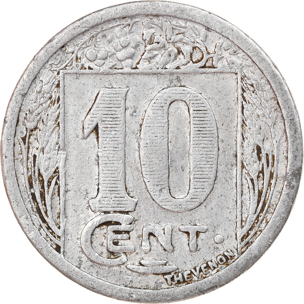 Moneta, Algeria, Chambre de Commerce, Constantine, 10 Centimes, 1922, BB