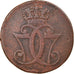 Moeda, Dinamarca, Christian VII, Skilling, 1771, Copenhagen, VF(30-35), Cobre