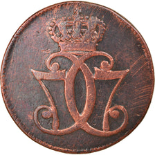 Monnaie, Danemark, Christian VII, Skilling, 1771, Copenhagen, TB, Cuivre