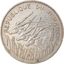 Moneta, Ciad, 100 Francs, 1972, Paris, FDC, Nichel, KM:2