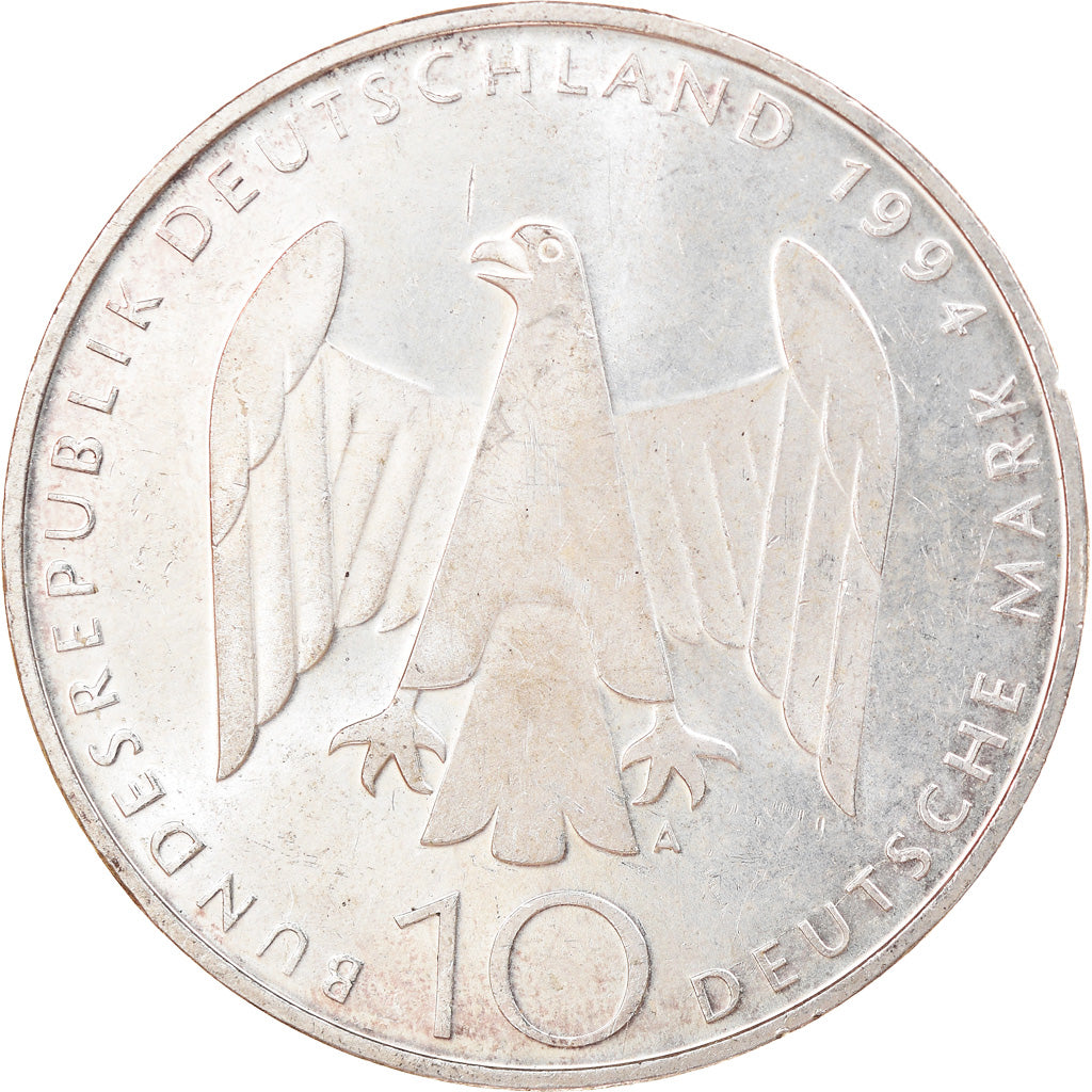 Coin, GERMANY - FEDERAL REPUBLIC, 10 Mark, 1994, Berlin, Germany, AU(55-58)