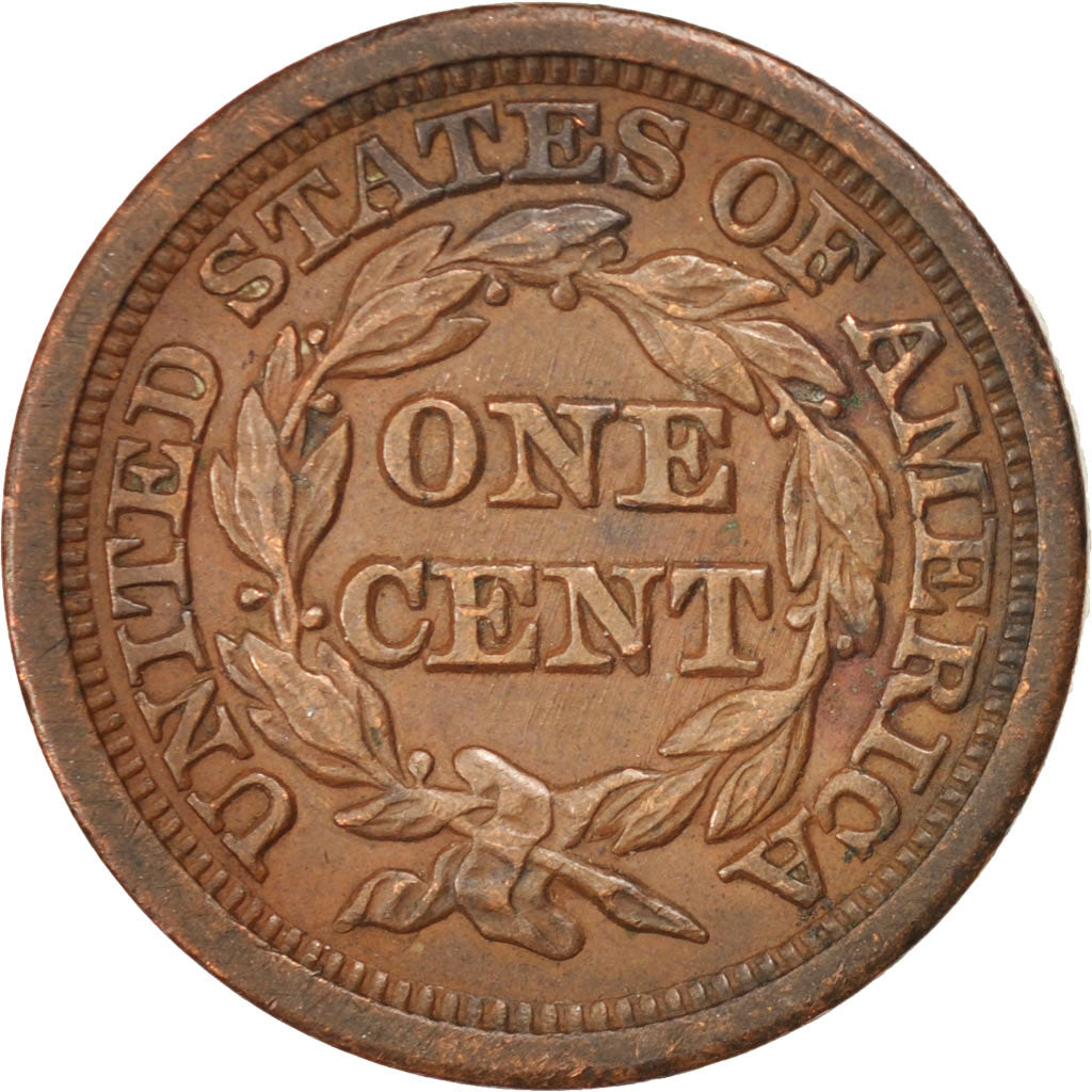 UNITED STATES, Braided Hair Cent, Cent, 1851, U.S. Mint, KM #67, EF(40-45),...