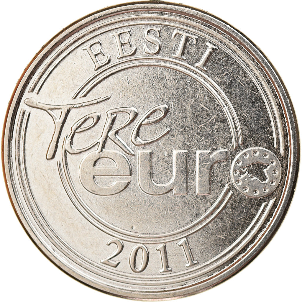 Estonia, Tere Euro, 2011, AU(55-58), Steel