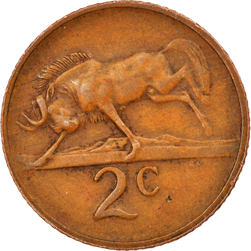 Münze, Südafrika, 2 Cents, 1973, SS, Bronze, KM:83