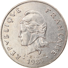 Moeda, Polinésia Francesa, 50 Francs, 1985, Paris, AU(55-58), Níquel, KM:13