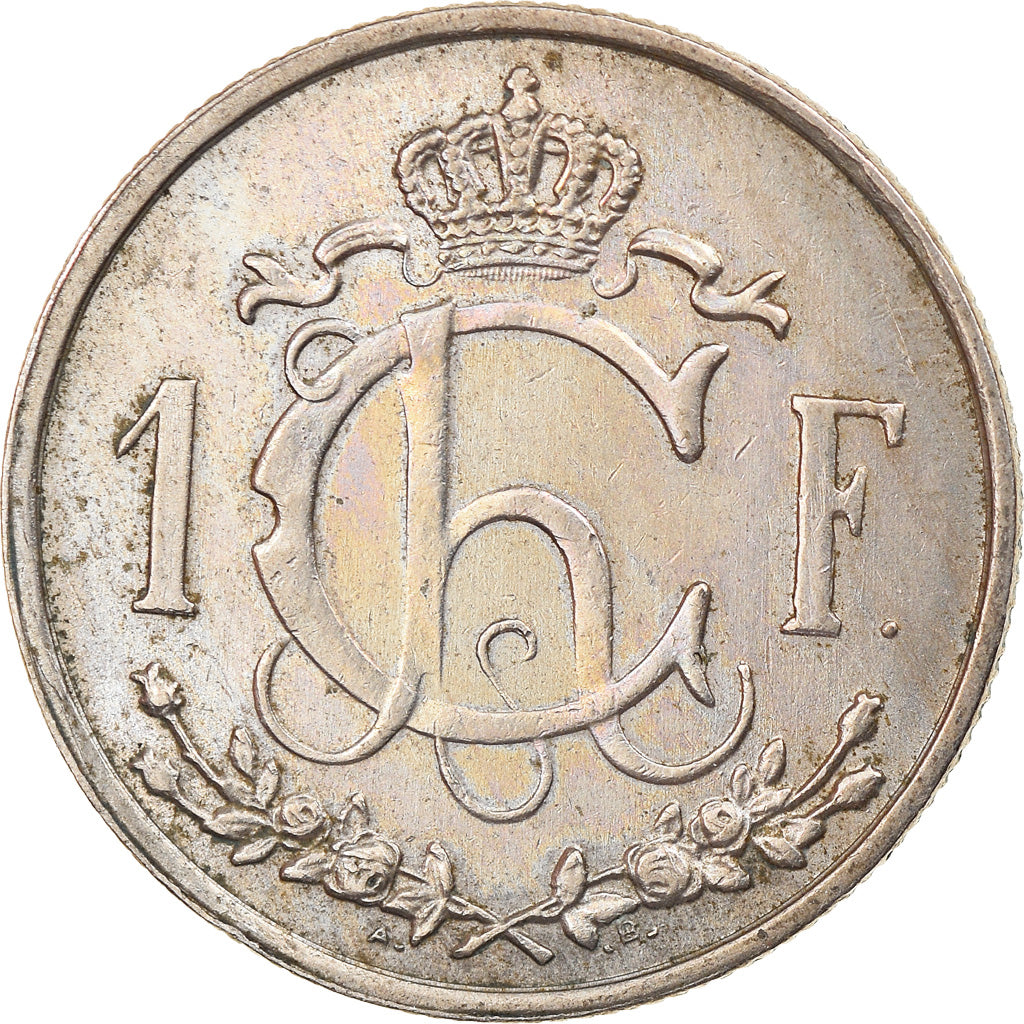 Moneta, Luksemburg, Charlotte, Franc, 1947, EF(40-45), Miedź-Nikiel, KM:46.1