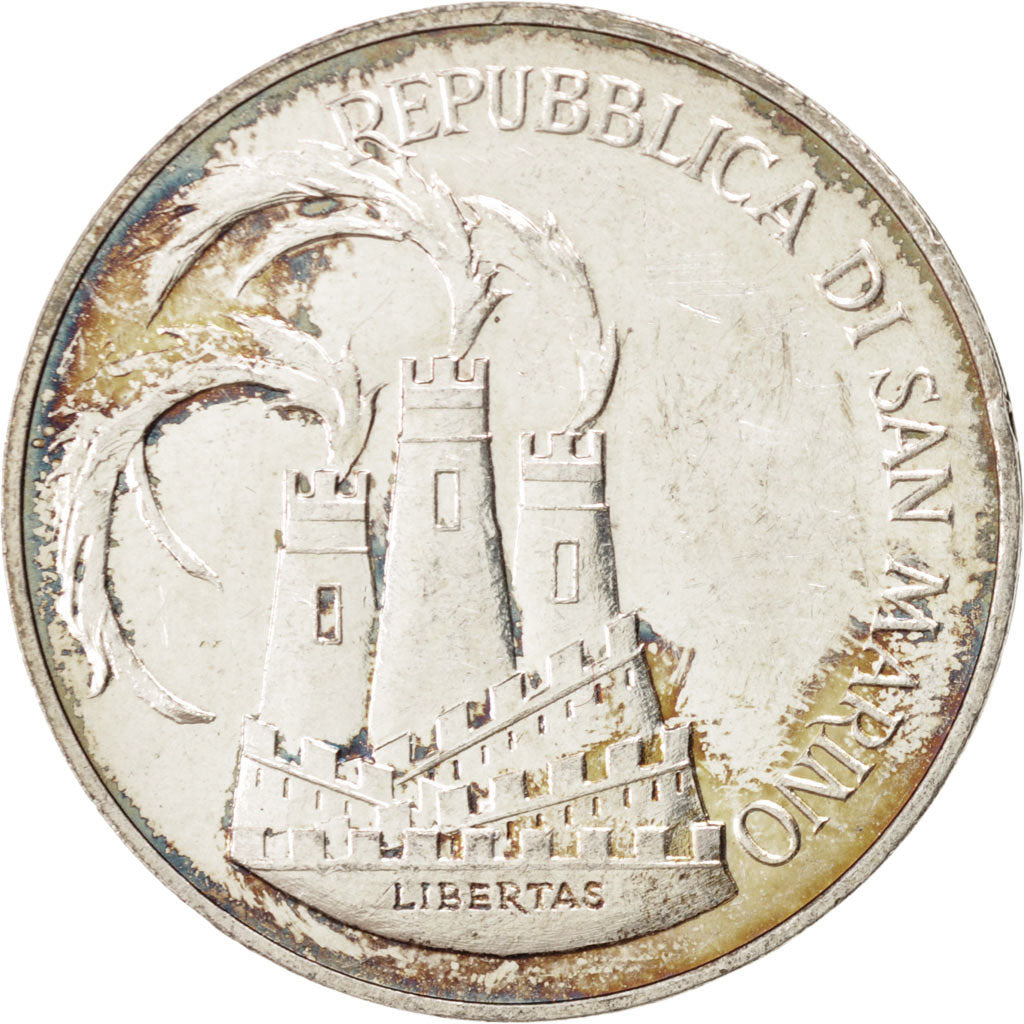 SAN MARINO, 1000 Lire, 1984, KM #169, MS(60-62), Silver, 31.4, 14.56
