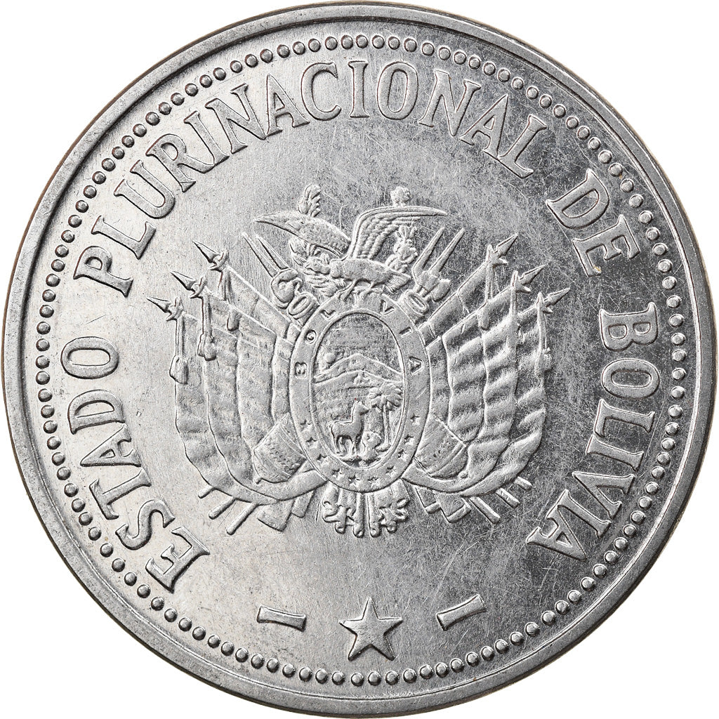 Munten, Bolivia, Boliviano, 2010, PR, Stainless Steel, KM:217