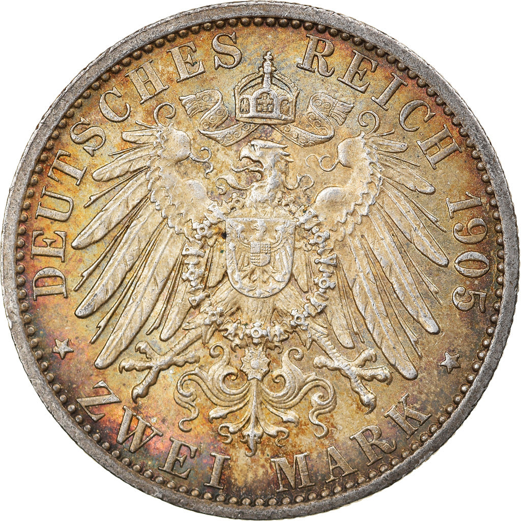 Monnaie, Etats allemands, PRUSSIA, Wilhelm II, 2 Mark, 1905, Berlin, TTB+