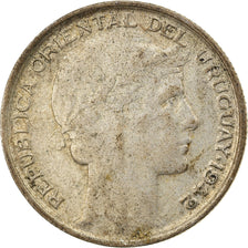 Coin, Uruguay, 20 Centesimos, 1942, Santiago, VF(20-25), Silver, KM:29