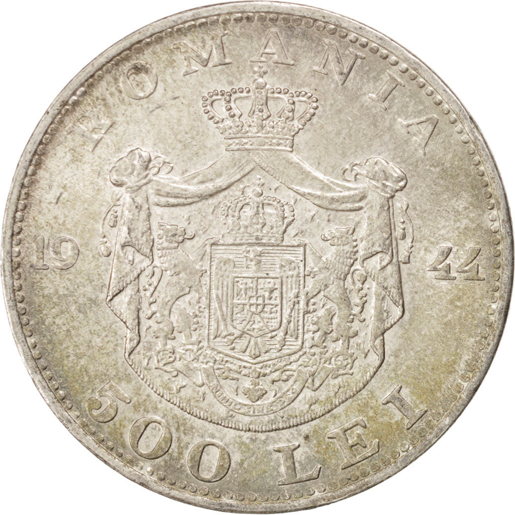 Coin, Romania, Mihai I, 500 Lei, 1944, MS(63), Silver, KM:65