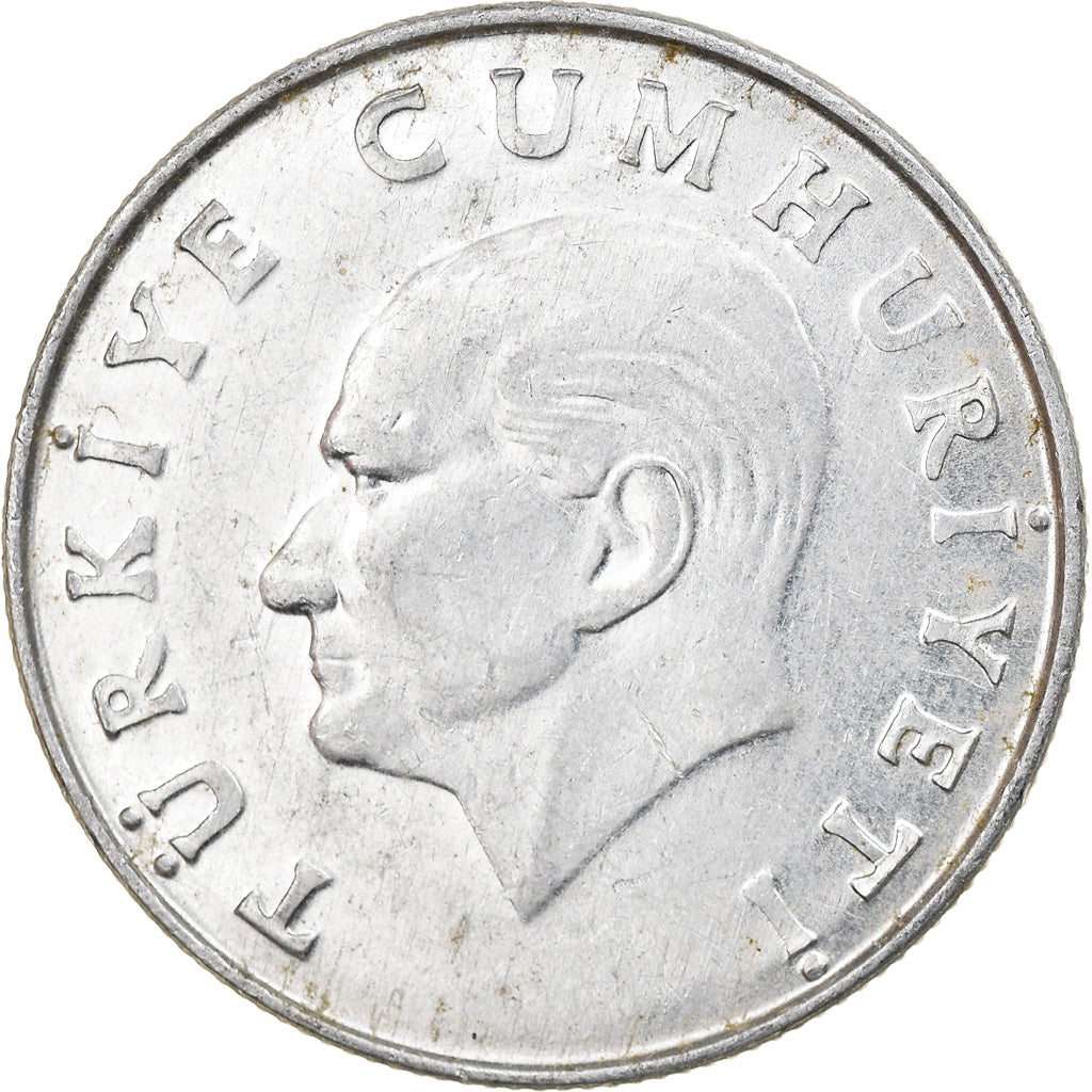 Coin, Turkey, 25 Lira, 1985, AU(55-58), Aluminum, KM:975