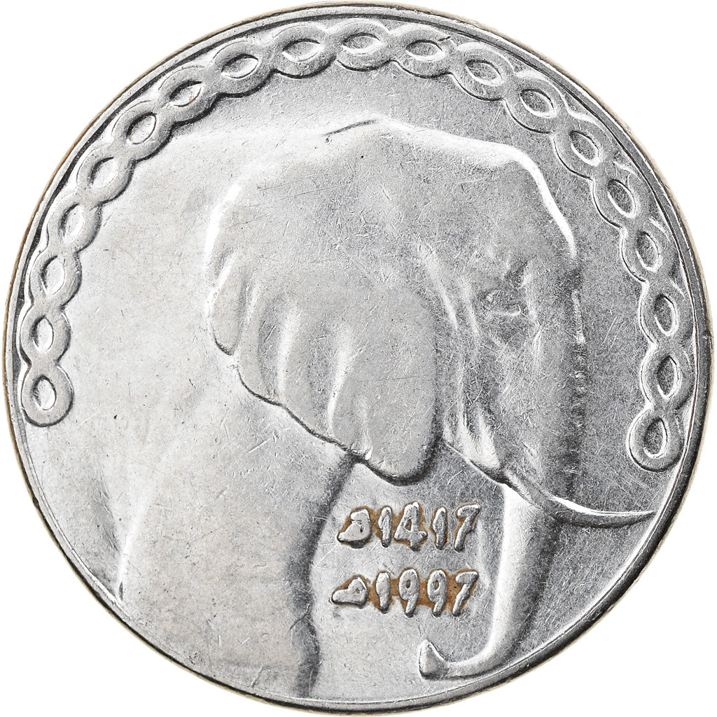 Monnaie, Algeria, 5 Dinars, 1997/AH1417, Algiers, SUP, Stainless Steel, KM:123