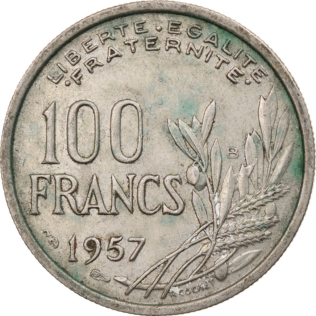 Monnaie, France, Cochet, 100 Francs, 1957, Beaumont - Le Roger, TB+