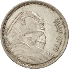 EGYPT, 5 Piastres, 1957, KM #382, MS(63), Silver, 3.52
