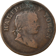 Moneta, Irlanda, Halfpenny Token, 1820, MB, Rame
