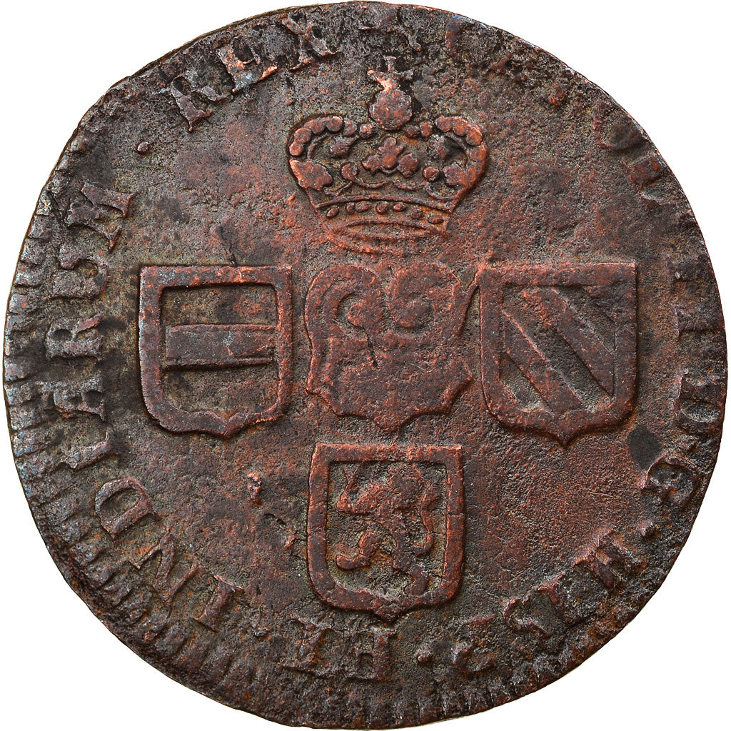Moneta, Paesi Bassi Spagnoli, NAMUR, Liard, 1692, MB+, Rame, KM:1