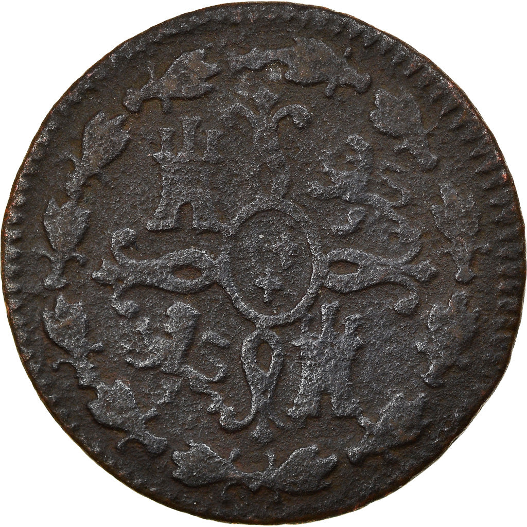 Münze, Spanien, Ferdinand VII, 2 Maravedis, 1820, Jubia, S, Kupfer, KM:488