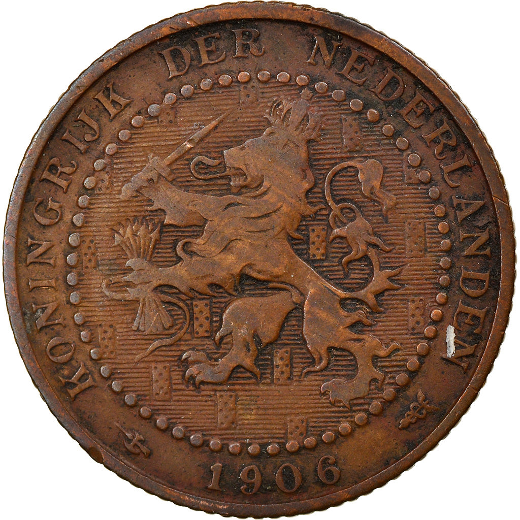 Munten, Nederland, Wilhelmina I, Cent, 1906, FR, Bronze, KM:132.1