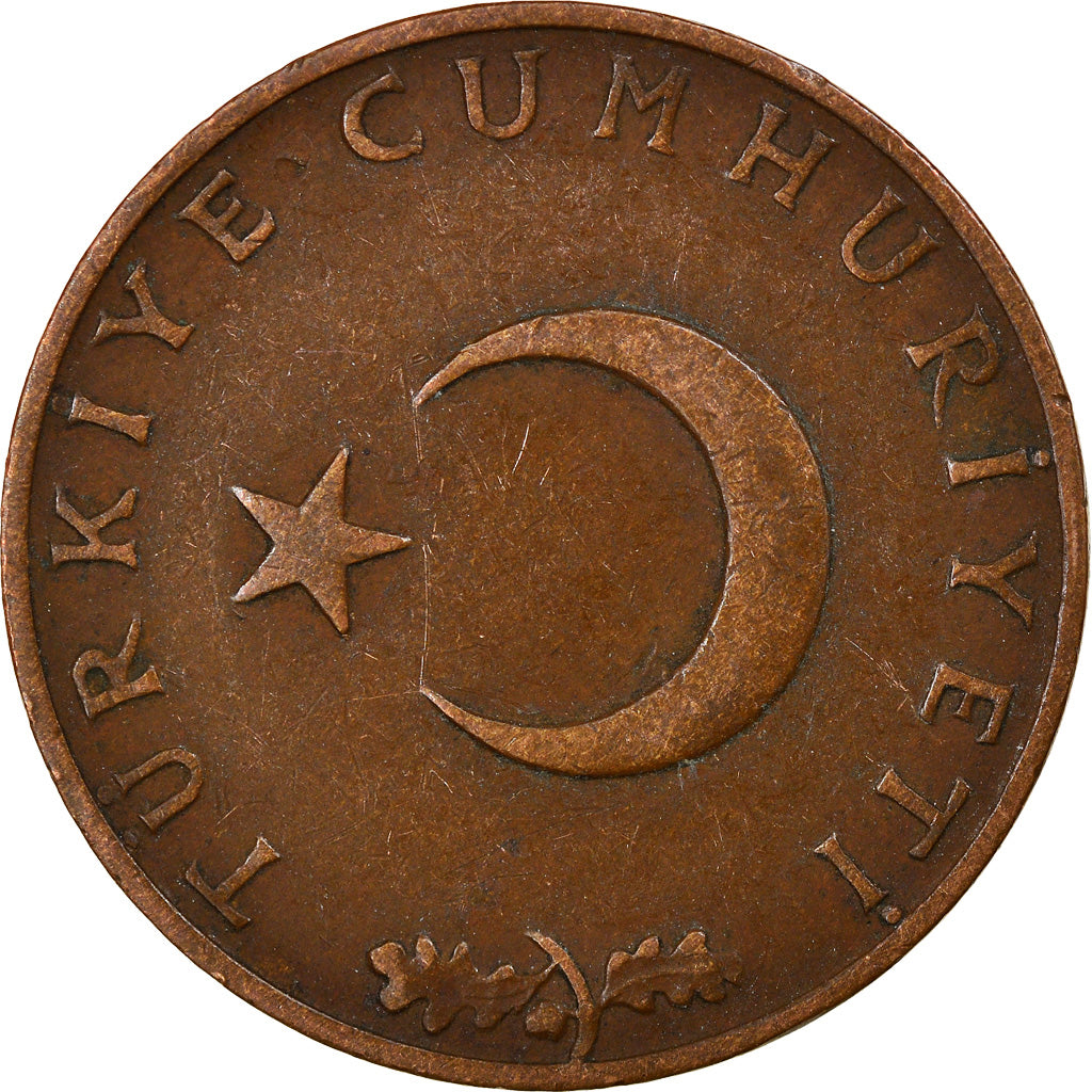 Moneta, Turchia, 10 Kurus, 1960, BB, Bronzo, KM:891.1