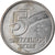 Coin, Brazil, 5 Cruzeiros, 1991, EF(40-45), Stainless Steel, KM:618.1