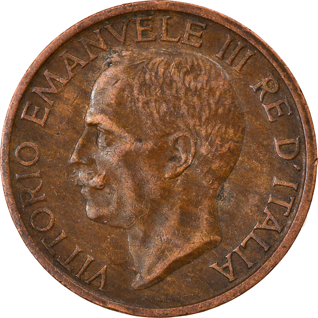 Monnaie, Italie, Vittorio Emanuele III, 10 Centesimi, 1921, Rome, TTB+, Bronze