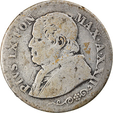 Moneta, DEPARTAMENTY WŁOSKIE, PAPAL STATES, Pius IX, 10 Soldi, 50 Centesimi