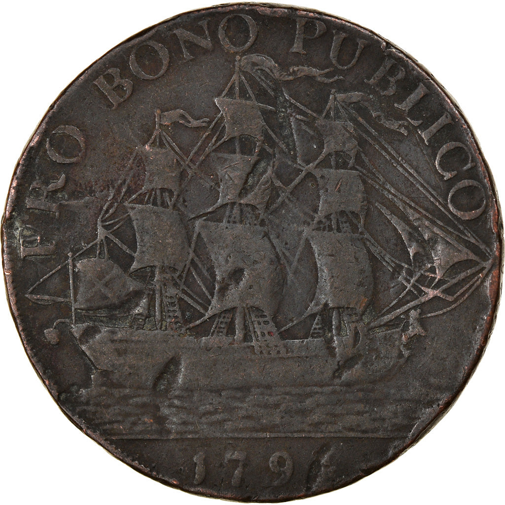 Great Britain, Token, John Jordan’s Gosport, Hampshire, halfpenny, 1794