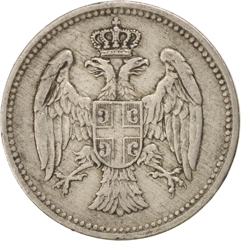 SERBIA, 20 Para, 1912, KM #20, EF(40-45), Copper-Nickel, 22, 5.95