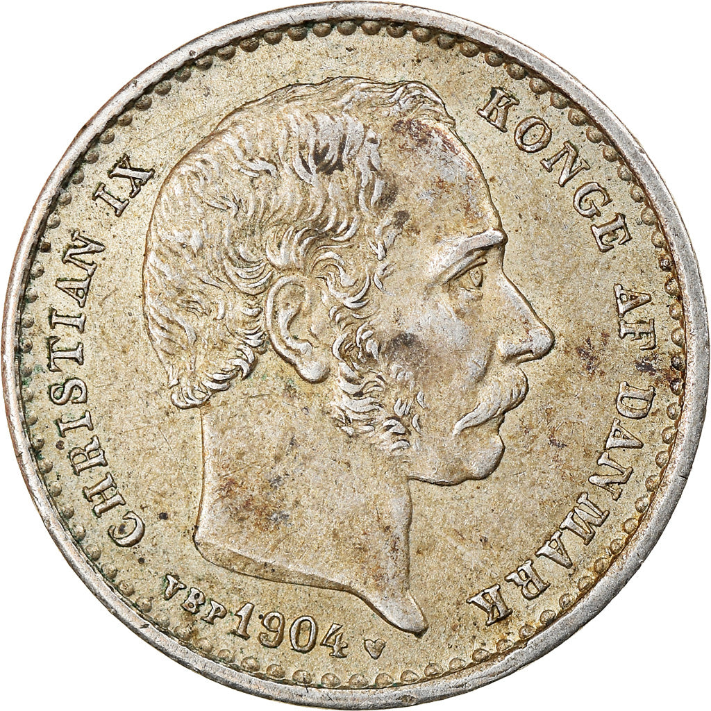Münze, Dänemark, Christian IX, 25 Öre, 1905, Copenhagen, SS, Silber, KM:796.2