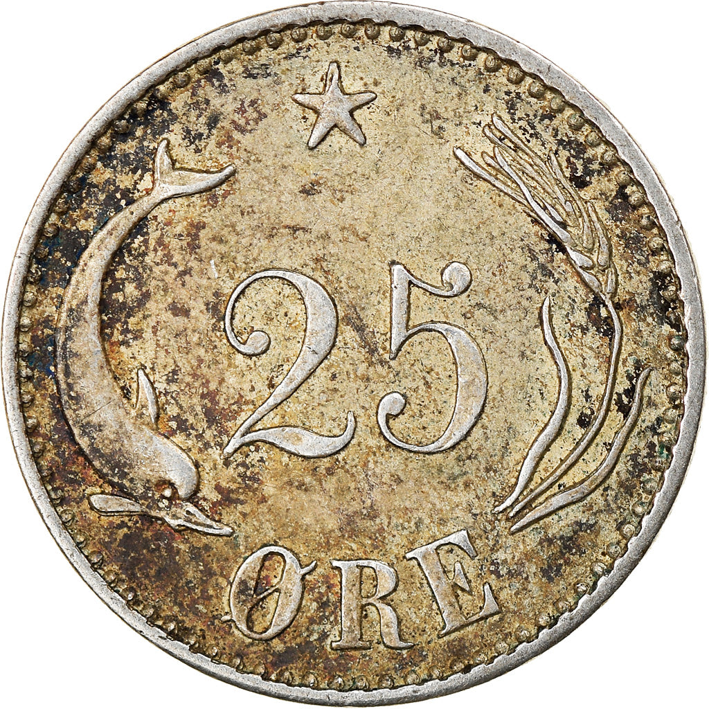 Münze, Dänemark, Christian IX, 25 Öre, 1905, Copenhagen, SS, Silber, KM:796.2