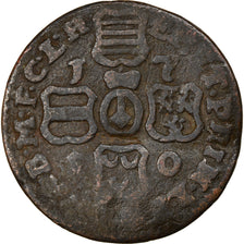 Munten, LUIK, John Theodore, Liard, 1750, Liege, FR, Koper, KM:155