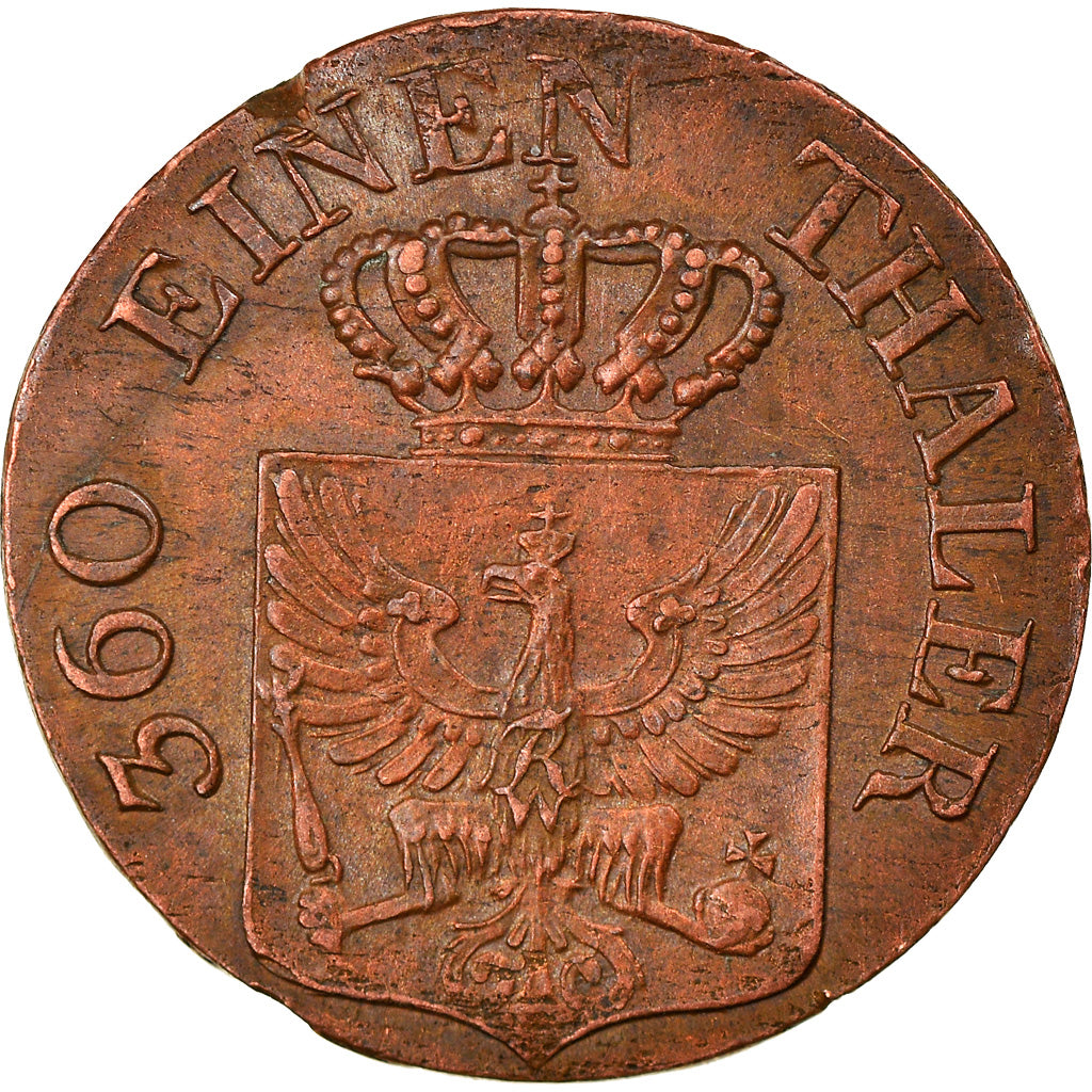 Moeda, Estados Alemães, PRUSSIA, Friedrich Wilhelm III, Pfennig, 1838, Munich