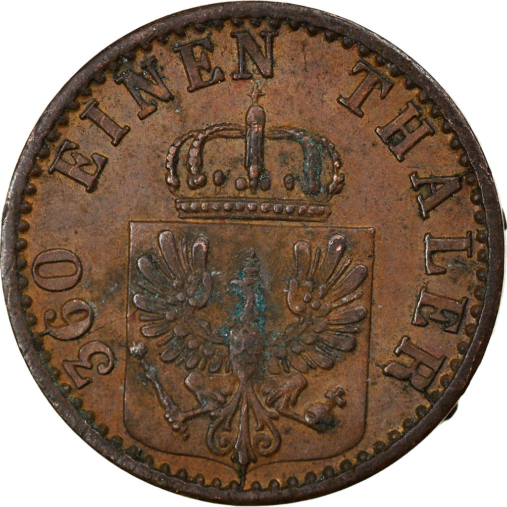 Monnaie, Etats allemands, PRUSSIA, Wilhelm I, Pfennig, 1871, Frankfurt am Main