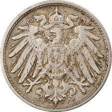Moneda, ALEMANIA - IMPERIO, Wilhelm II, 10 Pfennig, 1911, Stuttgart, MBC, Cobre