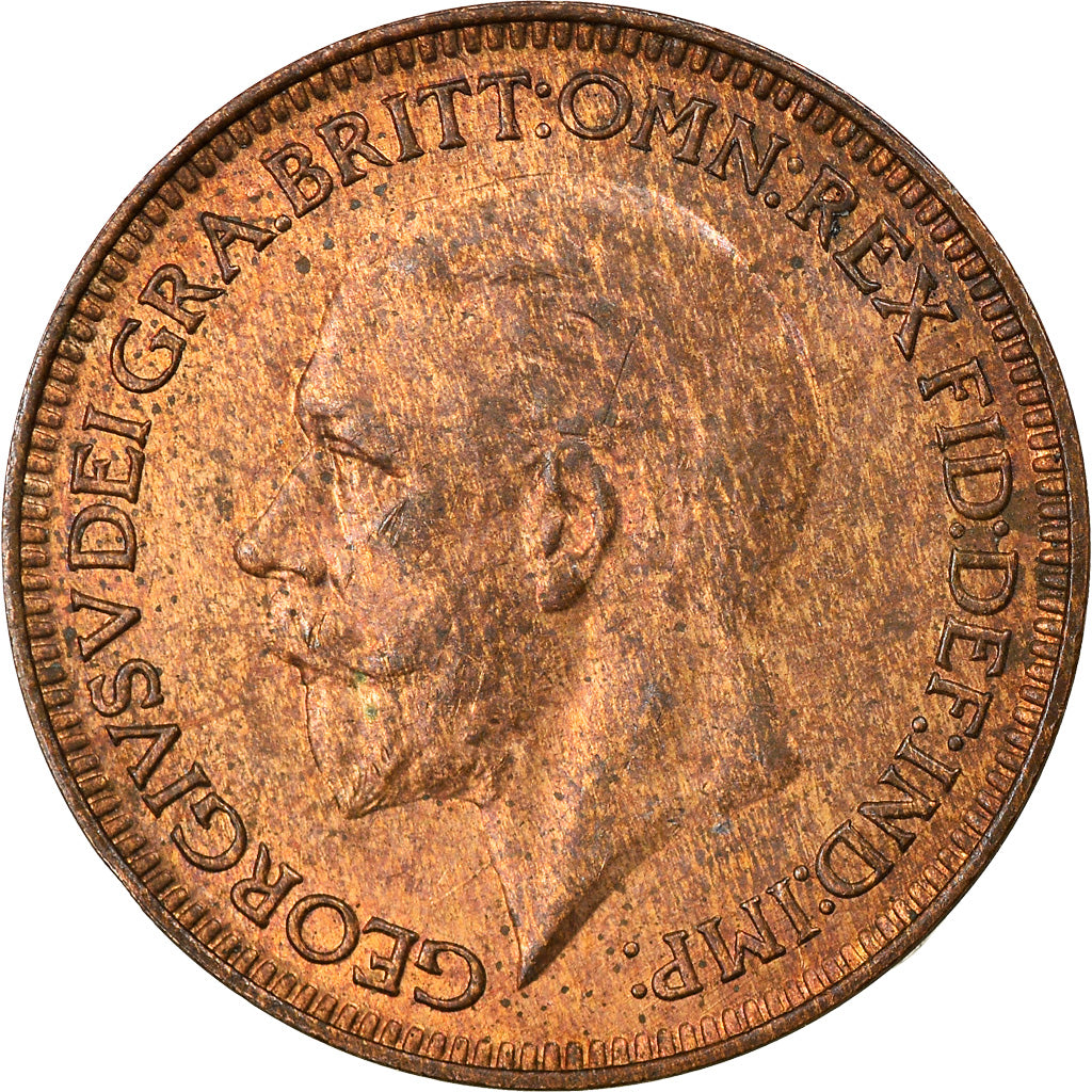 Münze, Großbritannien, George V, Farthing, 1934, SS, Bronze, KM:825