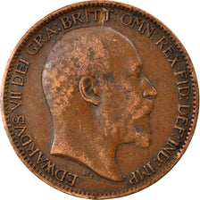 Münze, Großbritannien, Edward VII, Farthing, 1906, S+, Bronze, KM:792