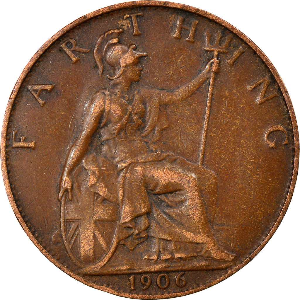 Münze, Großbritannien, Edward VII, Farthing, 1906, S+, Bronze, KM:792
